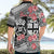 Fiji Tonga Coat of Arm Personalised Hawaiian Shirt With Masi Tapa and Tongan Ngatu Together LT9 - Polynesian Pride