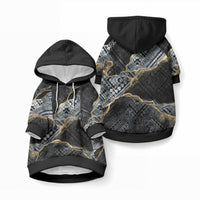 Polynesian Tribal Tattoo Pet Hoodie Dark Marble Pattern LT9 Pullover Black - Polynesian Pride