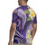 Polynesian Tribal Tattoo Rugby Jersey Plumeria Purple Marble Pattern