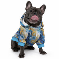 Polynesian Tribal Tattoo Pet Hoodie Swirling Ocean Marble Pattern LT9 - Polynesian Pride