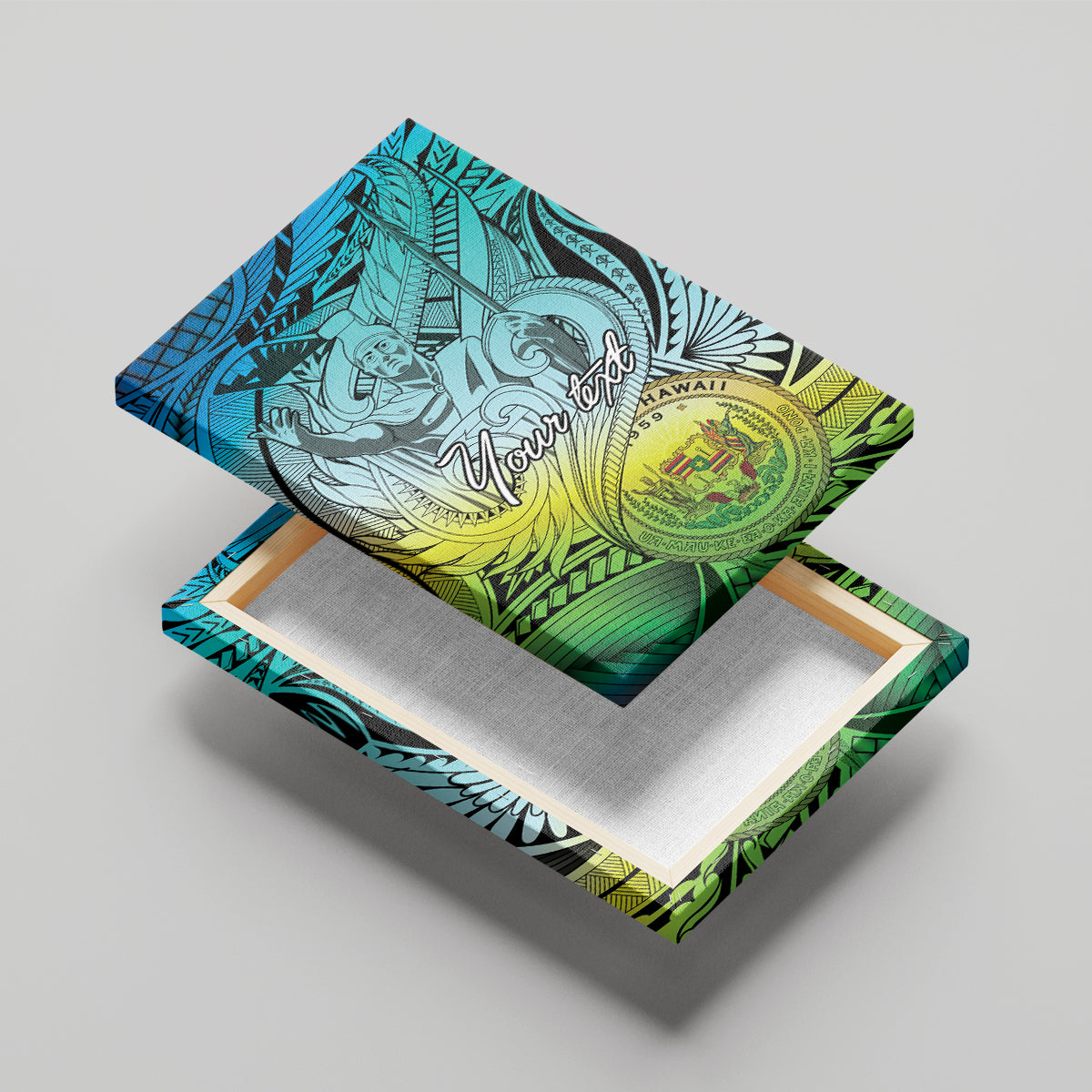 Personalised Aloha King Kamehameha Spirits Canvas Wall Art Art Special