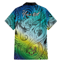 Personalised Aloha King Kamehameha Spirits Family Matching Off Shoulder Long Sleeve Dress and Hawaiian Shirt Art Special LT9 - Polynesian Pride