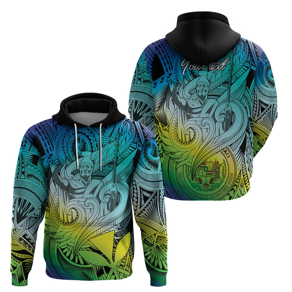 Personalised Aloha King Kamehameha Spirits Hoodie Art Special LT9 - Polynesian Pride