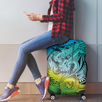 Personalised Aloha King Kamehameha Spirits Luggage Cover Art Special LT9 - Polynesian Pride