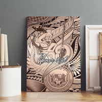 Personalised Aloha King Kamehameha Spirits Canvas Wall Art Beige Special