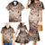 Personalised Aloha King Kamehameha Spirits Family Matching Mermaid Dress and Hawaiian Shirt Beige Special LT9 - Polynesian Pride