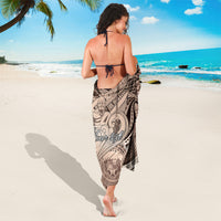Personalised Aloha King Kamehameha Spirits Sarong Beige Special