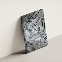 Personalised Aloha King Kamehameha Spirits Canvas Wall Art Grey Special