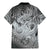 Personalised Aloha King Kamehameha Spirits Family Matching Mermaid Dress and Hawaiian Shirt Grey Special LT9 - Polynesian Pride