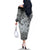 Personalised Aloha King Kamehameha Spirits Family Matching Off Shoulder Long Sleeve Dress and Hawaiian Shirt Grey Special LT9 - Polynesian Pride