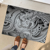 Personalised Aloha King Kamehameha Spirits Rubber Doormat Grey Special