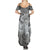 Personalised Aloha King Kamehameha Spirits Summer Maxi Dress Grey Special LT9 - Polynesian Pride