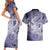 Personalised Aloha King Kamehameha Spirits Couples Matching Short Sleeve Bodycon Dress and Hawaiian Shirt Violet Special LT9 - Polynesian Pride