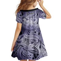 Personalised Aloha King Kamehameha Spirits Family Matching Long Sleeve Bodycon Dress and Hawaiian Shirt Violet Special LT9 - Polynesian Pride