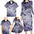 Personalised Aloha King Kamehameha Spirits Family Matching Long Sleeve Bodycon Dress and Hawaiian Shirt Violet Special LT9 - Polynesian Pride
