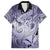 Personalised Aloha King Kamehameha Spirits Family Matching Long Sleeve Bodycon Dress and Hawaiian Shirt Violet Special LT9 Dad's Shirt - Short Sleeve Violet - Polynesian Pride