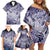 Personalised Aloha King Kamehameha Spirits Family Matching Off Shoulder Short Dress and Hawaiian Shirt Violet Special LT9 - Polynesian Pride