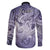 Personalised Aloha King Kamehameha Spirits Family Matching Off Shoulder Short Dress and Hawaiian Shirt Violet Special LT9 - Polynesian Pride