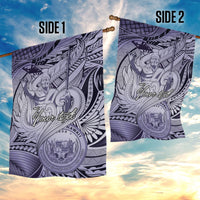 Personalised Aloha King Kamehameha Spirits Garden Flag Violet Special