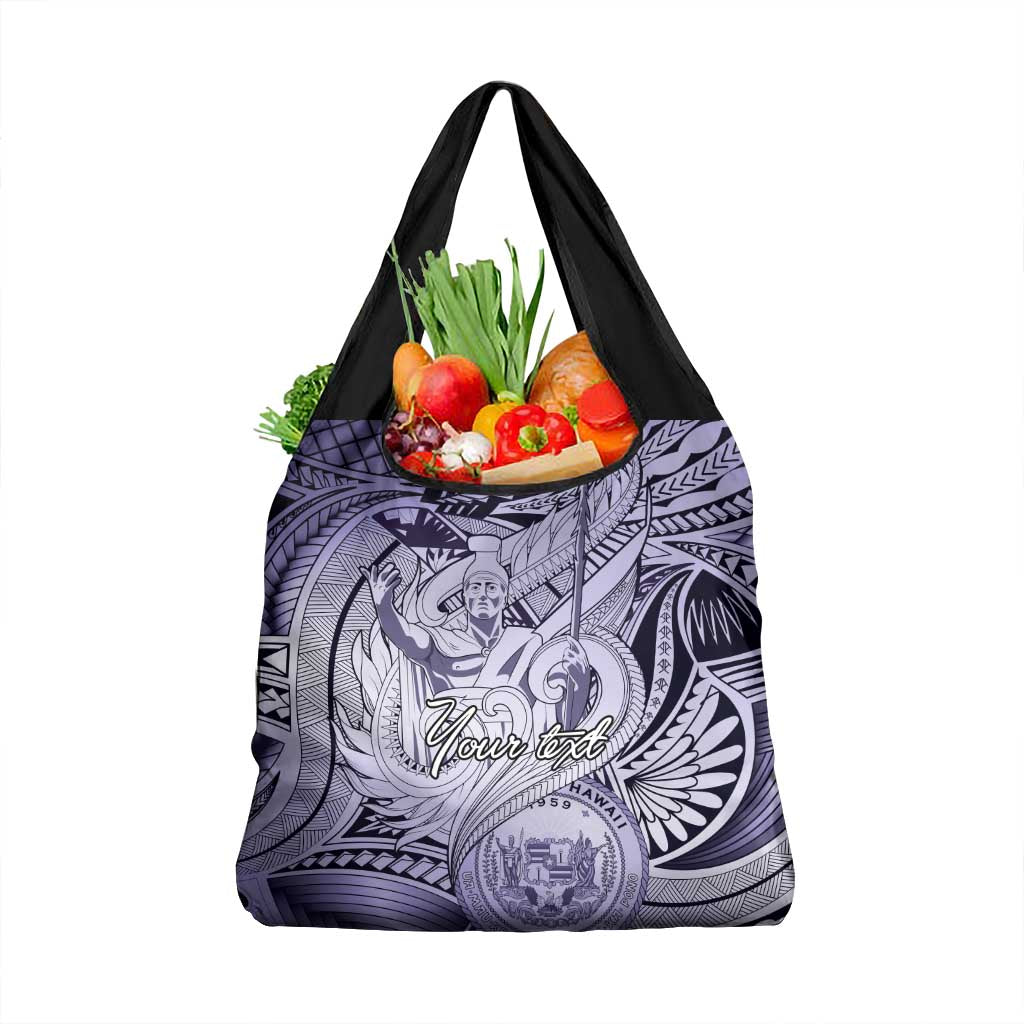 Personalised Aloha King Kamehameha Spirits Grocery Bag Violet Special