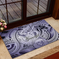 Personalised Aloha King Kamehameha Spirits Rubber Doormat Violet Special