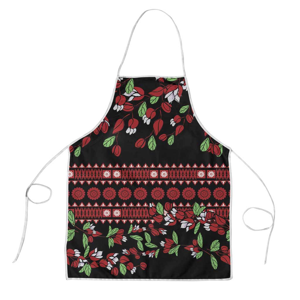 Fiji Masi Bula Tagimoucia Flowers Apron - Polynesian Pride
