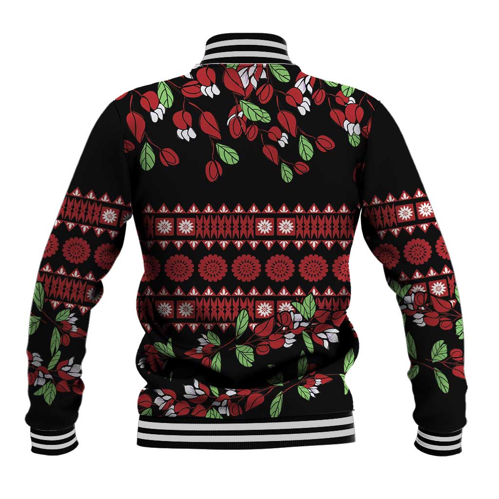 Fiji Masi Bula Tagimoucia Flowers Baseball Jacket