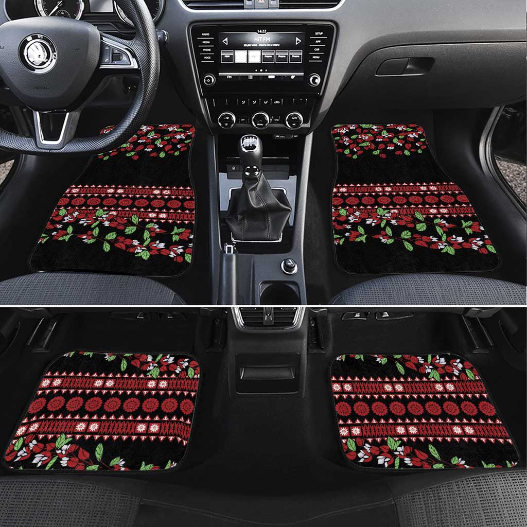 Fiji Masi Bula Tagimoucia Flowers Car Mats