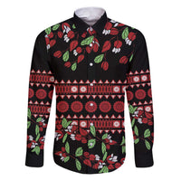 Fiji Masi Bula Tagimoucia Flowers Family Matching Puletasi and Hawaiian Shirt