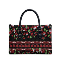 Fiji Masi Bula Tagimoucia Flowers Leather Bag - Polynesian Pride