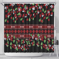 Fiji Masi Bula Tagimoucia Flowers Shower Curtain