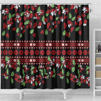 Fiji Masi Bula Tagimoucia Flowers Shower Curtain
