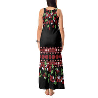 Fiji Masi Bula Tagimoucia Flowers Tank Maxi Dress