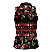 Fiji Masi Bula Tagimoucia Flowers Women Sleeveless Polo Shirt