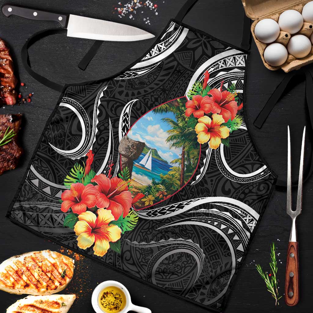 Hafa Adai Guam Apron Guahan Seal Chamorro Stones Tribal - Polynesian Pride