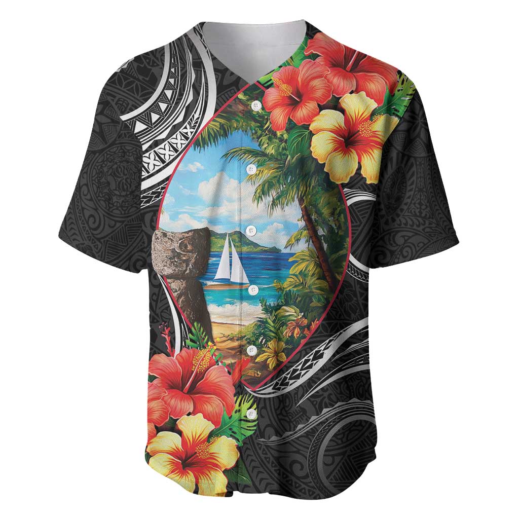 Hafa Adai Guam Baseball Jersey Guahan Seal Chamorro Stones Tribal