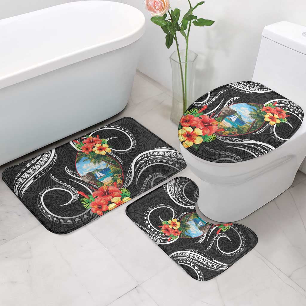 Hafa Adai Guam Bathroom Set Guahan Seal Chamorro Stones Tribal - Polynesian Pride