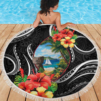 Hafa Adai Guam Beach Blanket Guahan Seal Chamorro Stones Tribal