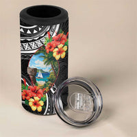 Hafa Adai Guam 4 in 1 Can Cooler Tumbler Guahan Seal Chamorro Stones Tribal