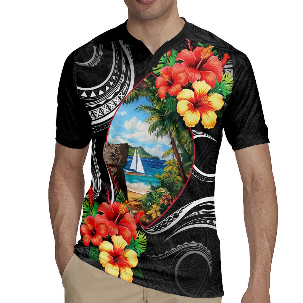 Hafa Adai Guam Rugby Jersey Guahan Seal Chamorro Stones Tribal