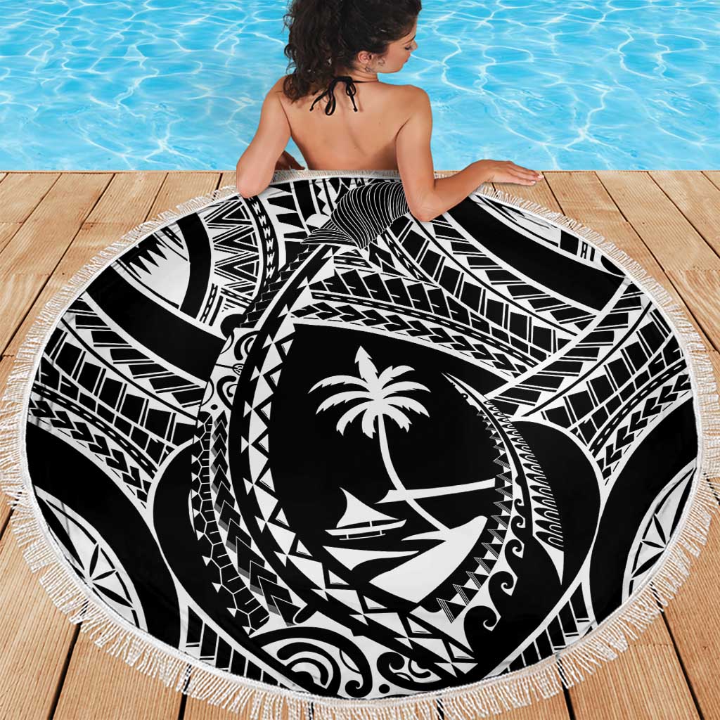 Hafa Adai Guam Inspired Tattoo Beach Blanket