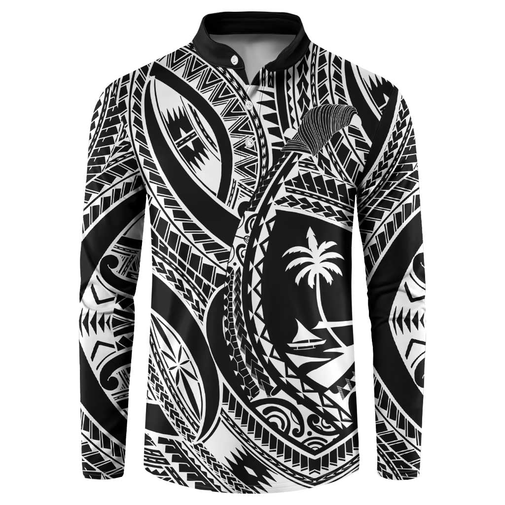 Hafa Adai Guam Inspired Tattoo Button Sweatshirt