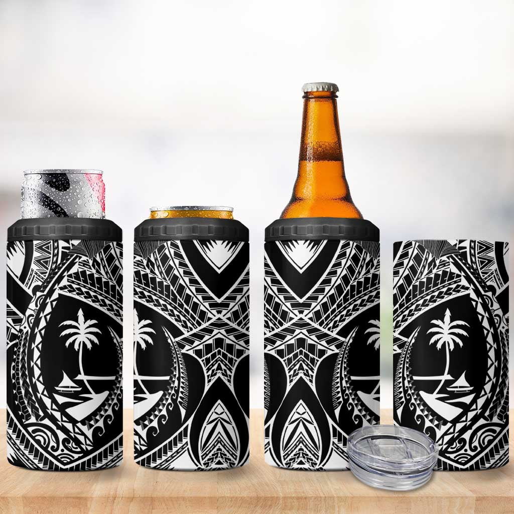 Hafa Adai Guam Inspired Tattoo 4 in 1 Can Cooler Tumbler