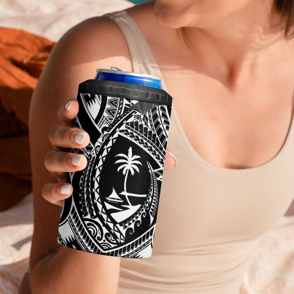 Hafa Adai Guam Inspired Tattoo 4 in 1 Can Cooler Tumbler