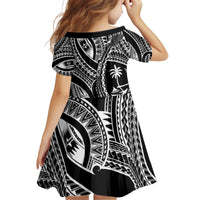 Hafa Adai Guam Inspired Tattoo Kid Short Sleeve Dress