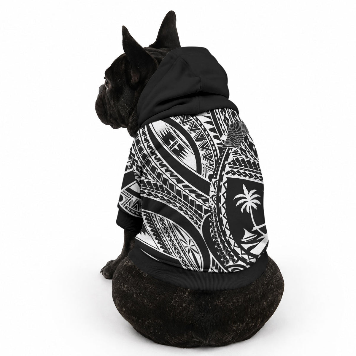 Hafa Adai Guam Inspired Tattoo Pet Hoodie