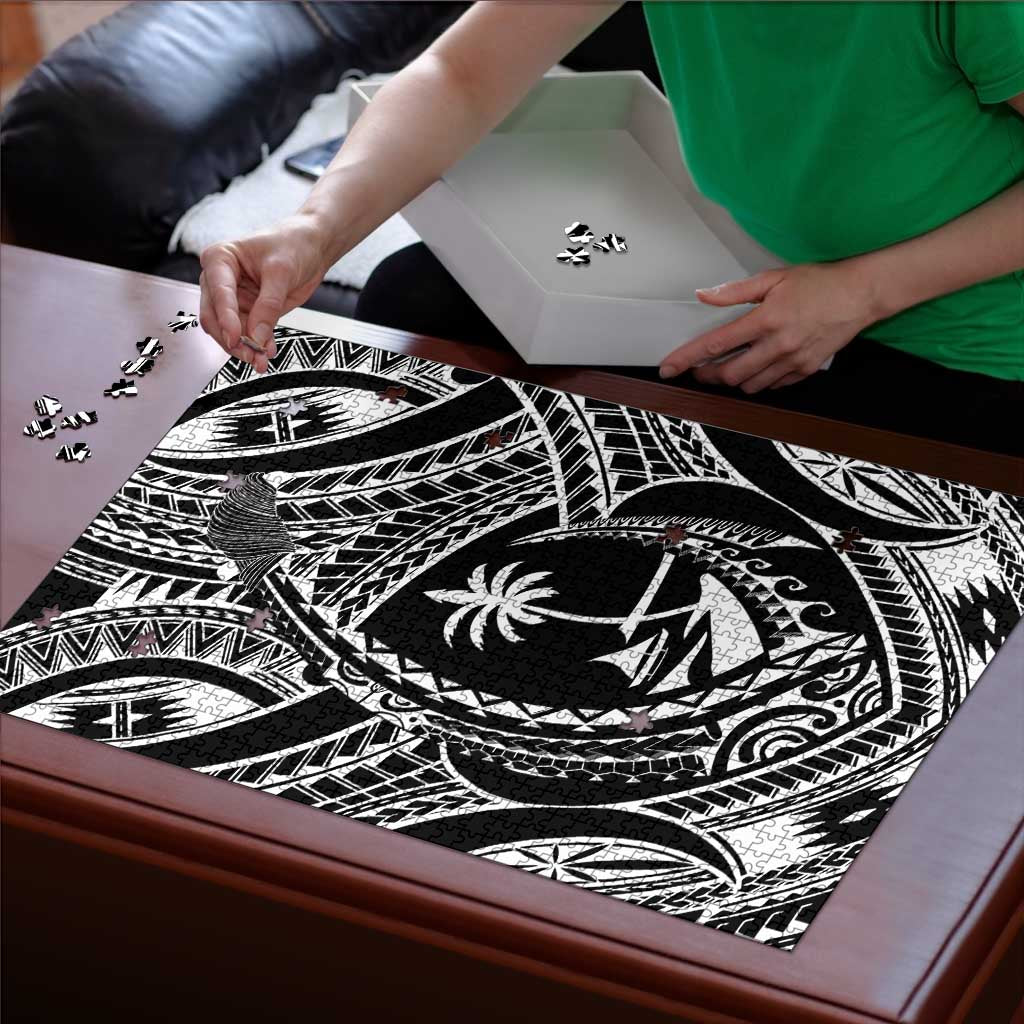 Hafa Adai Guam Inspired Tattoo Puzzle - Polynesian Pride