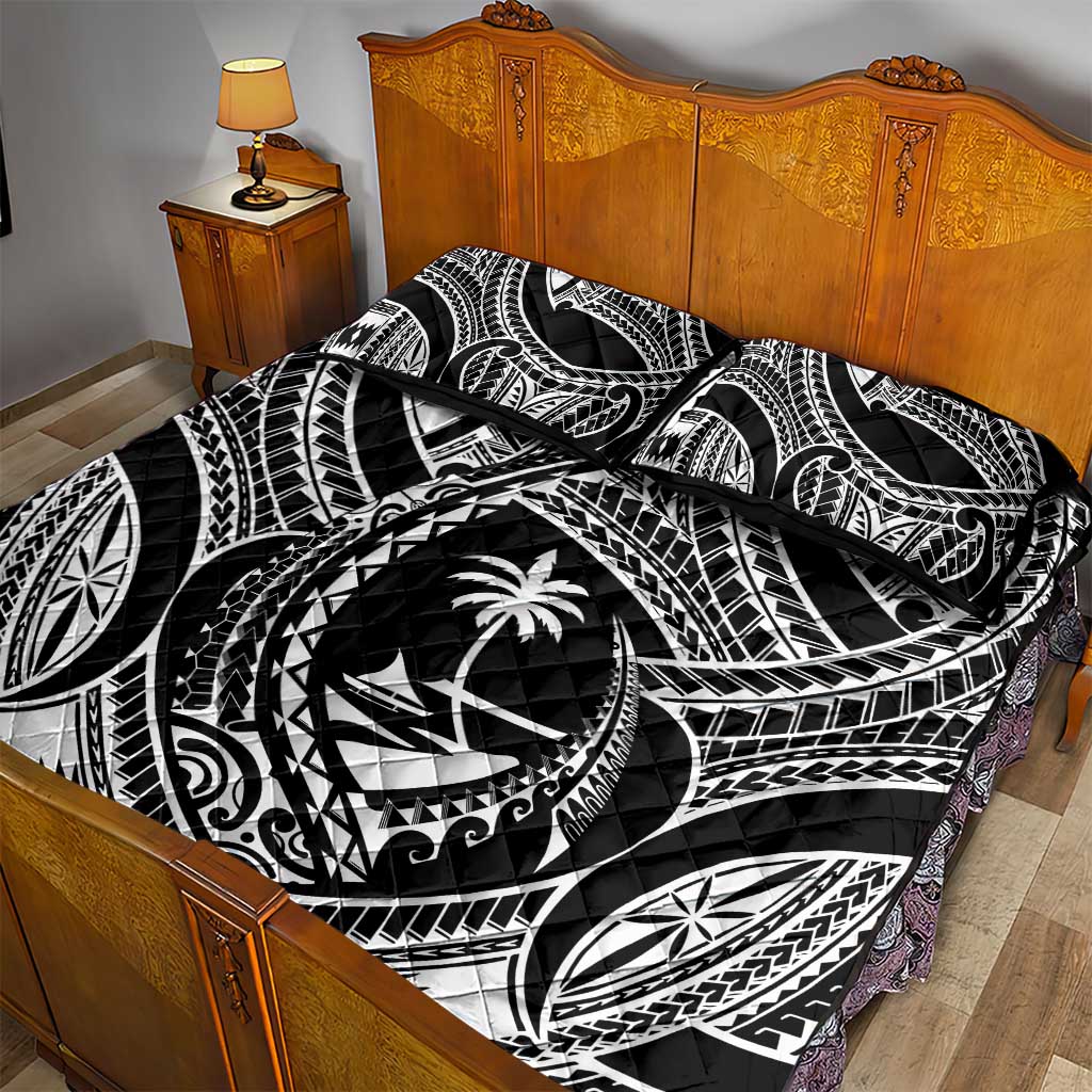 Hafa Adai Guam Inspired Tattoo Quilt Bed Set