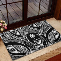 Hafa Adai Guam Inspired Tattoo Rubber Doormat