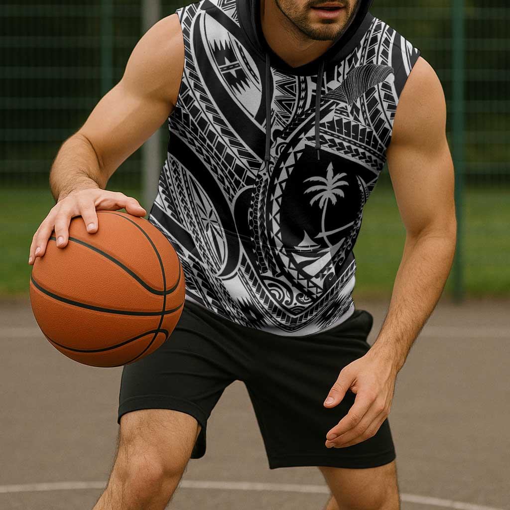 Hafa Adai Guam Inspired Tattoo Sleeveless Hoodie - Polynesian Pride